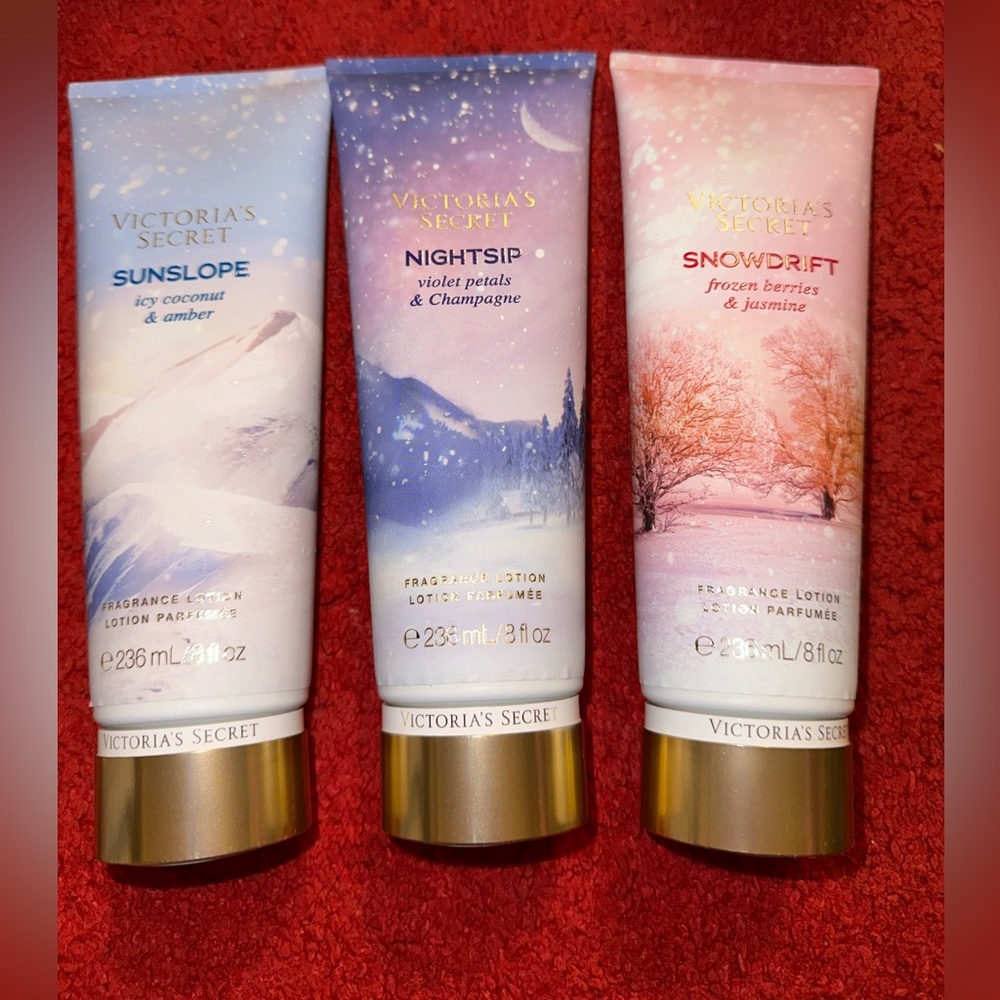 Lot Of Victoria Secret Lotions Limited  Sunslope Nightsip And snowdrift